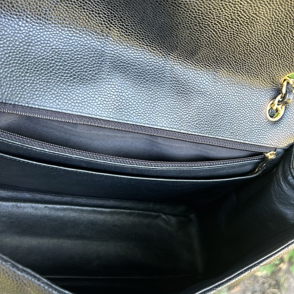 💎✨ GORGEOUS ✨💎 CHANEL CAVIAR FLAP DOUBLE CHAIN QUILTED JUMBO - Picture 12 of 16